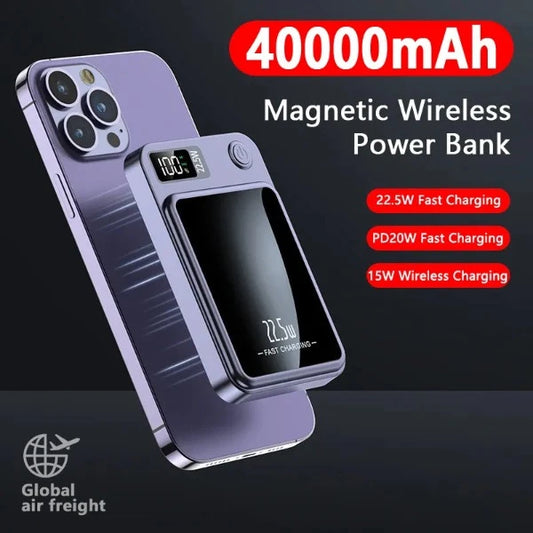 Magnetic Fast Charging Wireless Power Bank